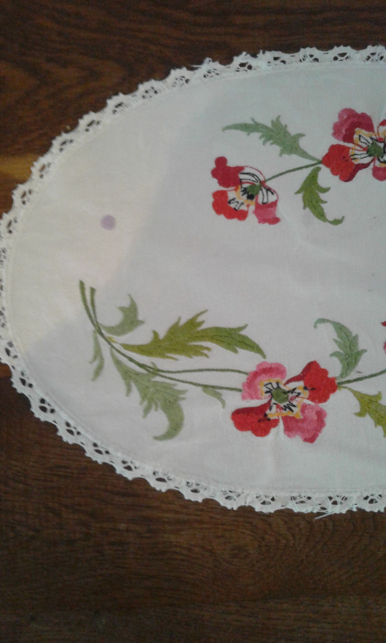 Embroidered placemat