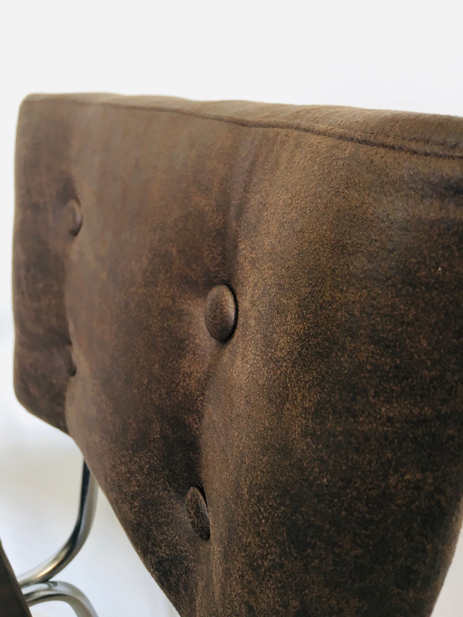 Chaise tubulaire tchèque marron de Belet, années 1970
