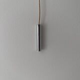 Vintage wall lamp, chrome and opaline, France 1970