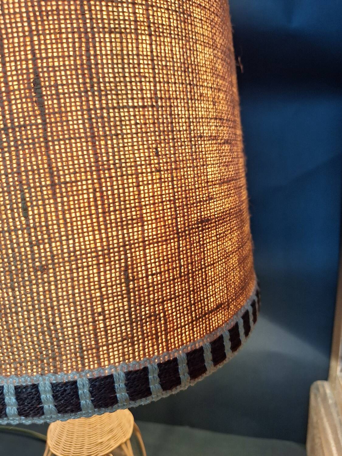 Rattan lamp 1970