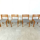 Set of 4 pine wood SG 1200 dining chairs by Cees Braakman, 1970s