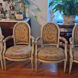 4 fauteuils d'époque Louis XVI estampillés