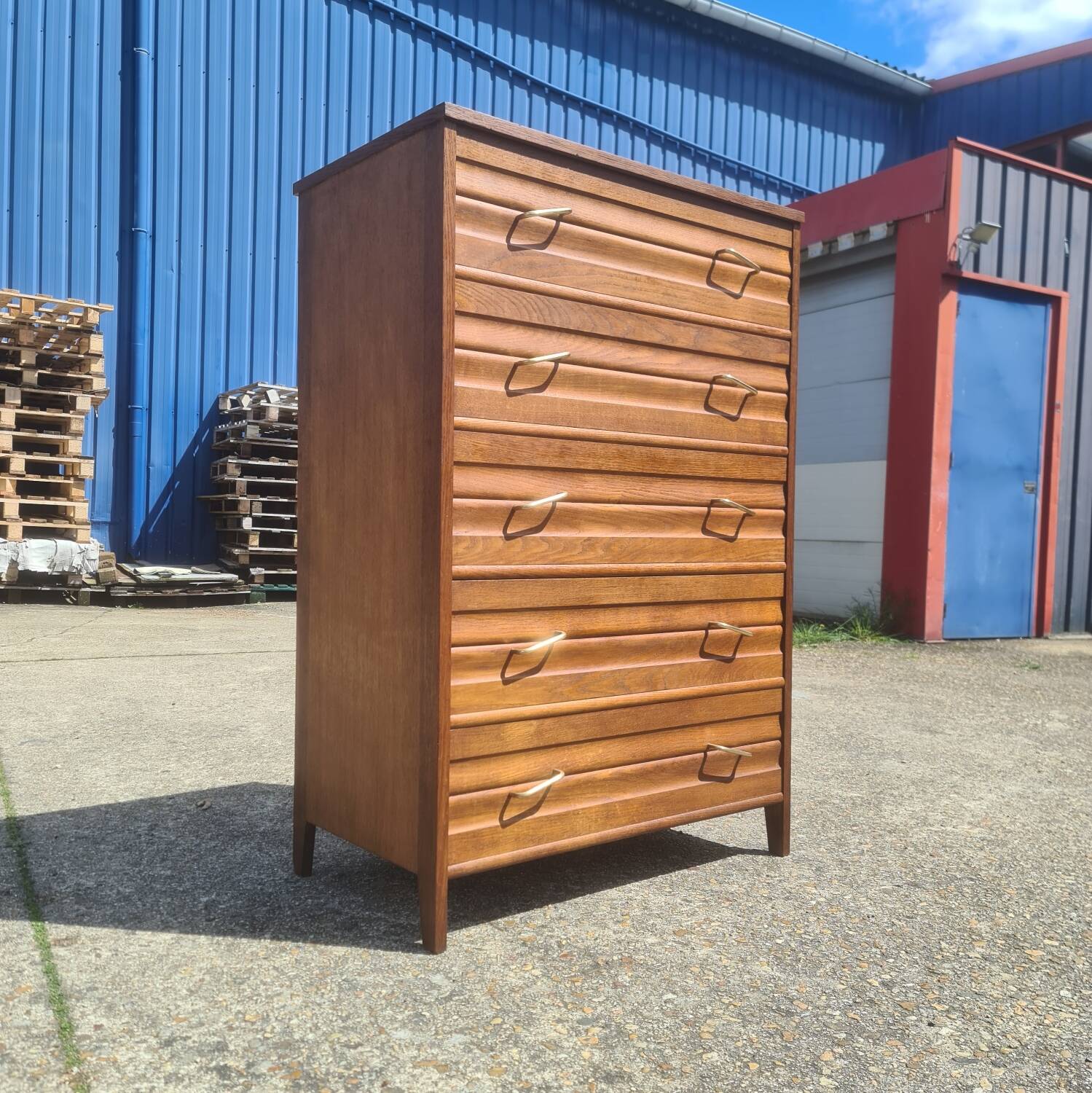 Large vintage chest of drawers 1950
