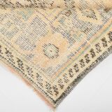 6x9 Peach Orange & Cream Geometric Vintage Rug, 179x288Cm