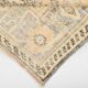 Tapis vintage à décor géométrique orange et crème