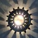 Vintage sun ceiling or wall light, antique sunburst light fixture