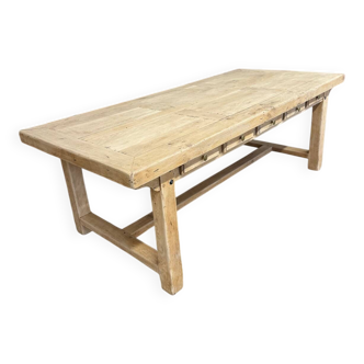 Large farmhouse table with 10 drawers