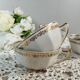 6 tasses café porcelaine F. Chauvigny, France, 1960