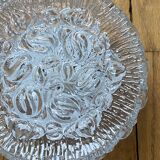 Round wall light ceiling fixture transparent glass vintage antique lamp