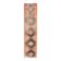 1960s orange geometric Turkish hand-knotted runner rug 81x337