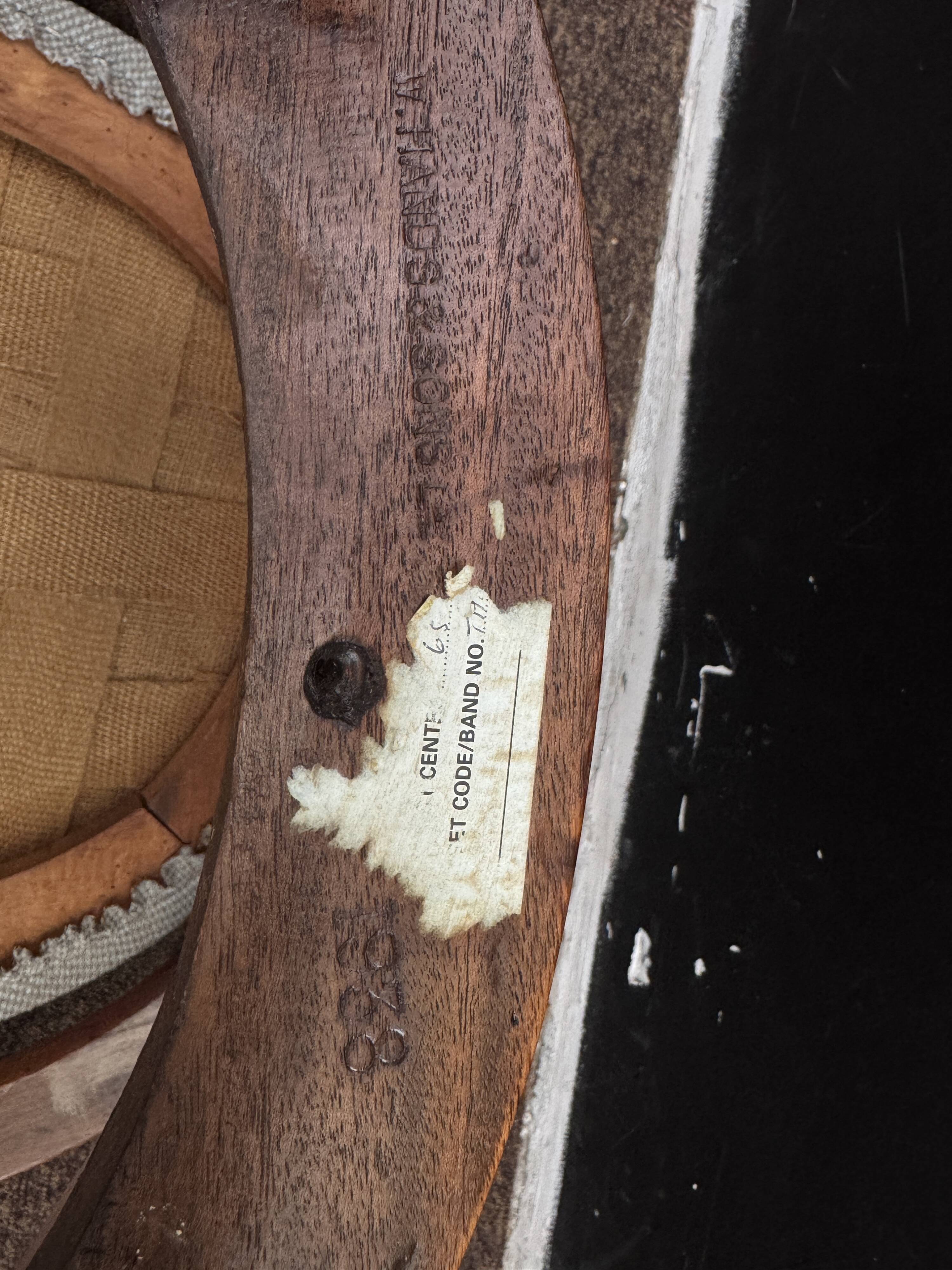 English office chair - Stamped W. Hands & Sons