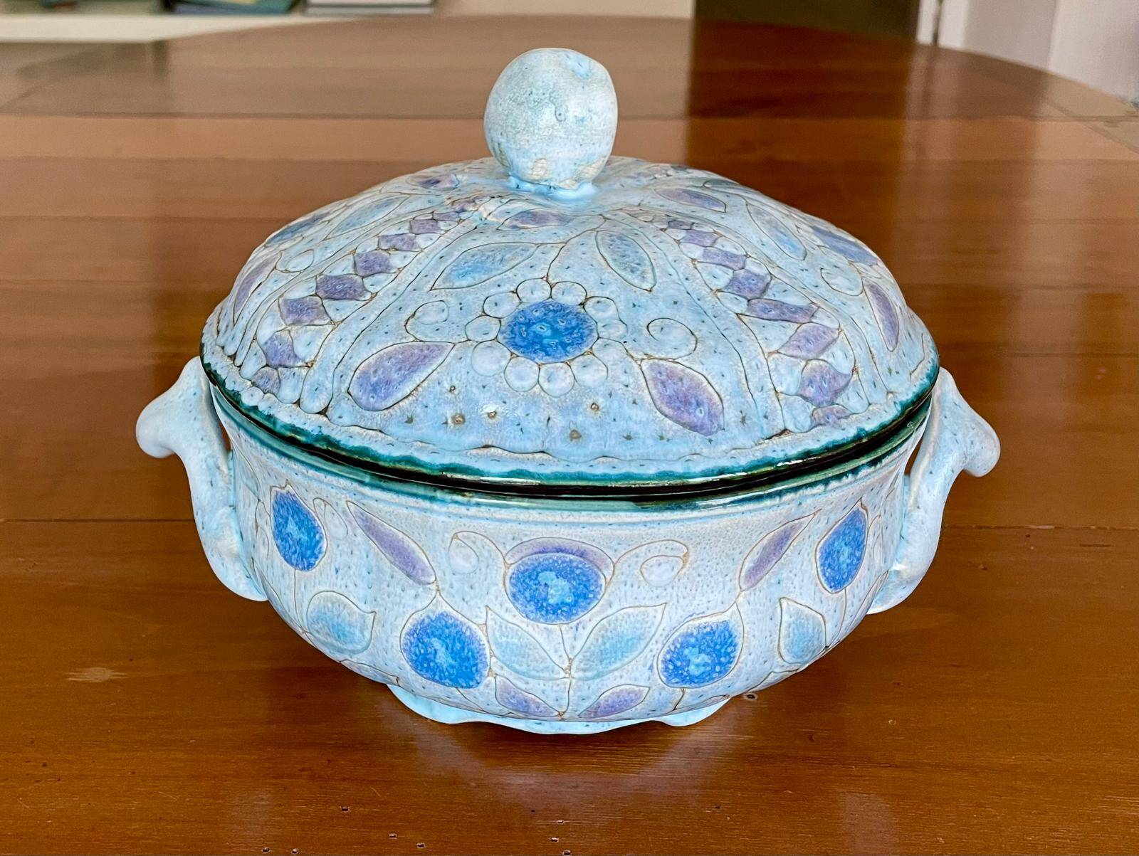 Glazed ceramic soup tureen, Danuta Le Hénaff