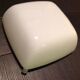 Ceiling square 70s vintage white opaline
