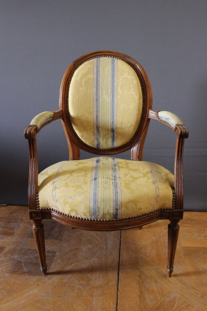 Pair of Louis XVI period armchairs