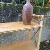 Bamboo and rattan shelf 50-60s