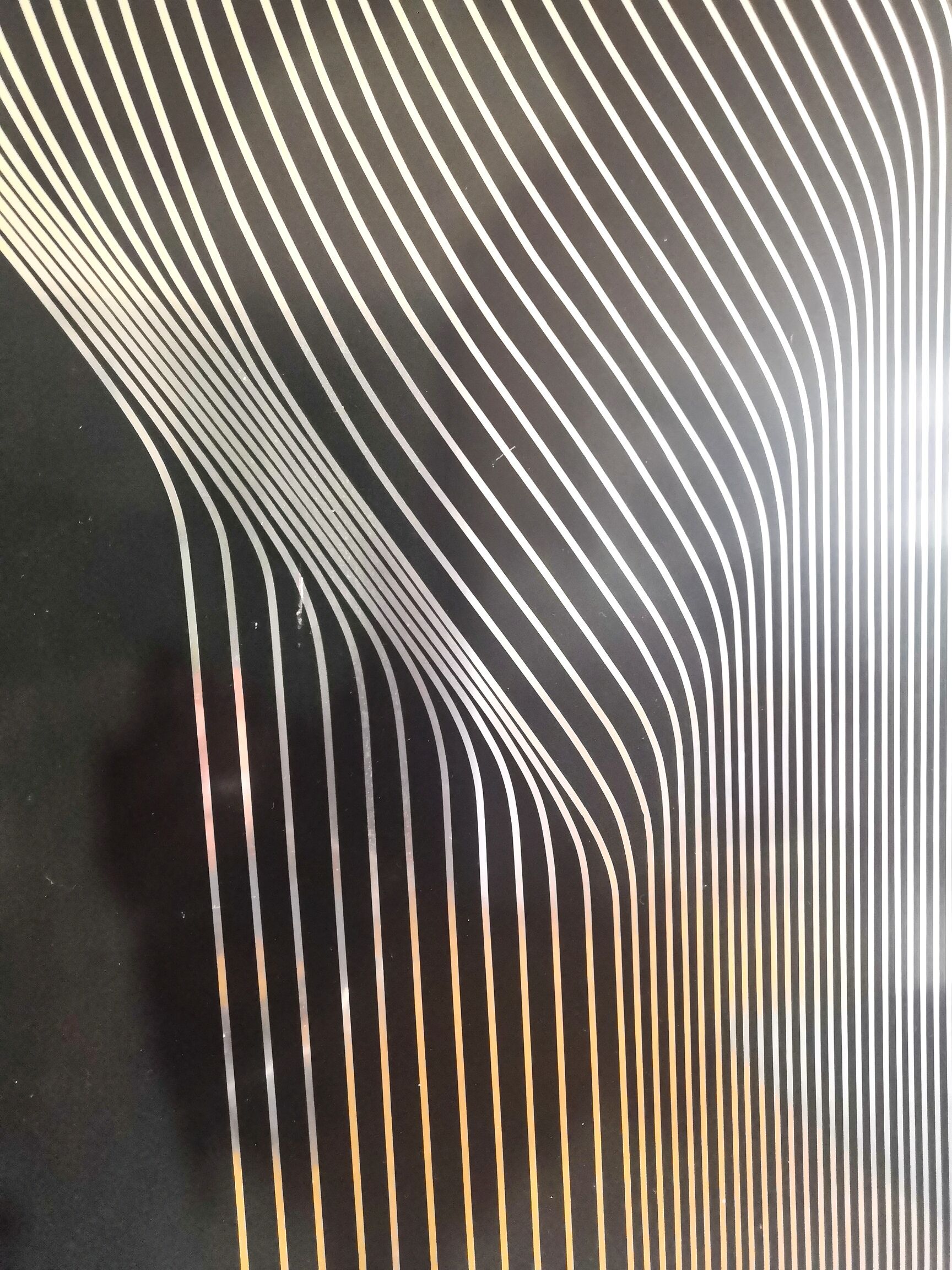 Vintage kinetic table on stainless steel plate