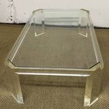 Lucite coffee table by David Lange, 1970