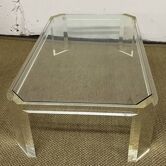 Lucite coffee table by David Lange, 1970