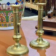Pair of brass candlesticks from the early 20th century.