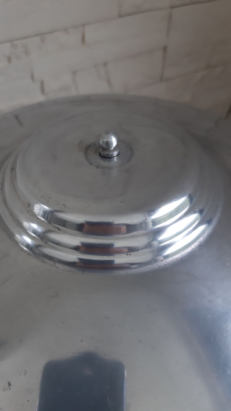 Copper and aluminum mushroom lamp