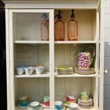 White patina glazed sideboard