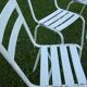 4 metal chairs, 50s