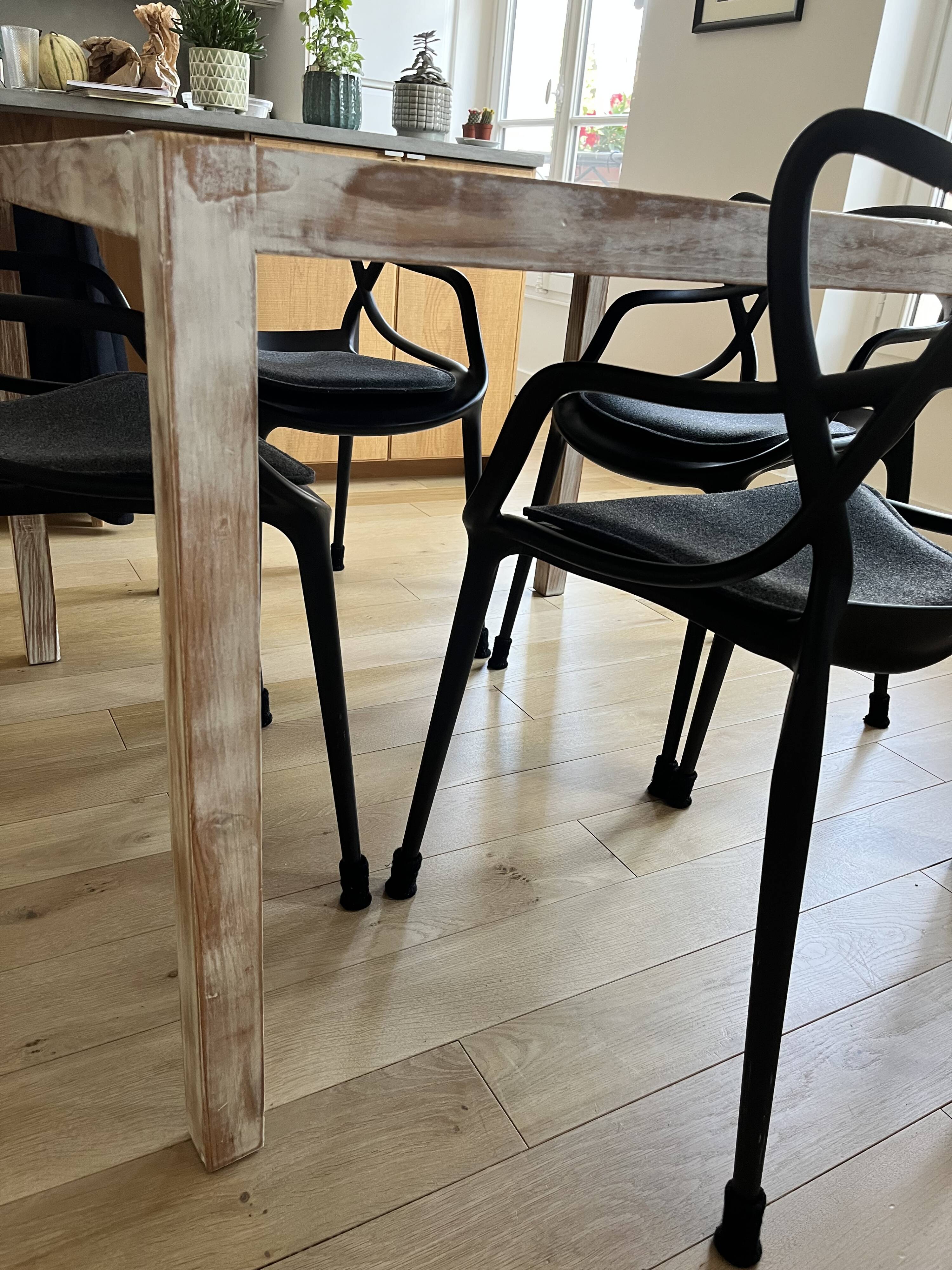 Slate and wood table