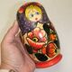 Poupees russes en bois matriochka decor de fleurs
