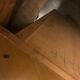 Vintage sideboard 1950 oak foot compass