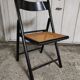 Chaise pliante cannée vintage