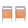 Bauhaus Chrome Bedside Tables attributed to R. Slezák, Former Czechoslovakia, 1930s, Set of 2