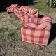 3-seater sofa and 2 armchairs Cassina Maralunga by Vico Magistretti