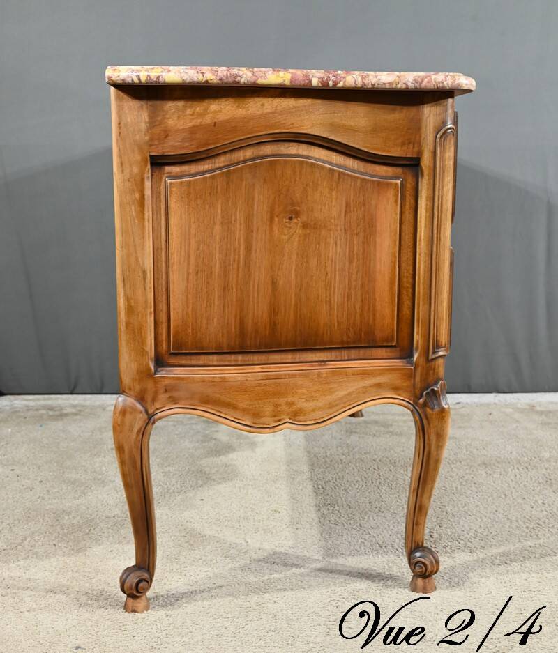 Walnut Sauté Crossbow Commode, Louis XV style – Early 20th century