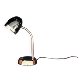 Lampe de bureau chromée noire