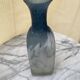 Frosted glass bottle vase – Blue & Frosted White Gradient