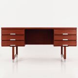 Teak desk, Danish design, 1970s, manufacturer: Eigil Petersens Møbelfabrik