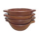 Set of soup plates to ears in sandstone