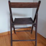 Chaise pliante en bois