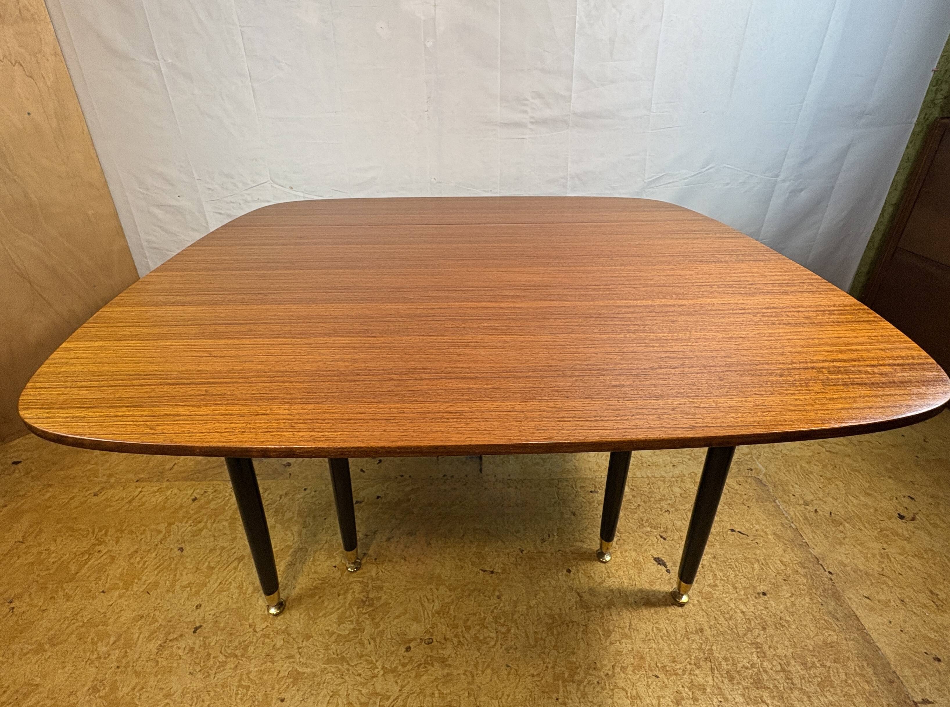 Mid Century Retro Vintage Teak & Tola Extending fold out Dining Table GPlan