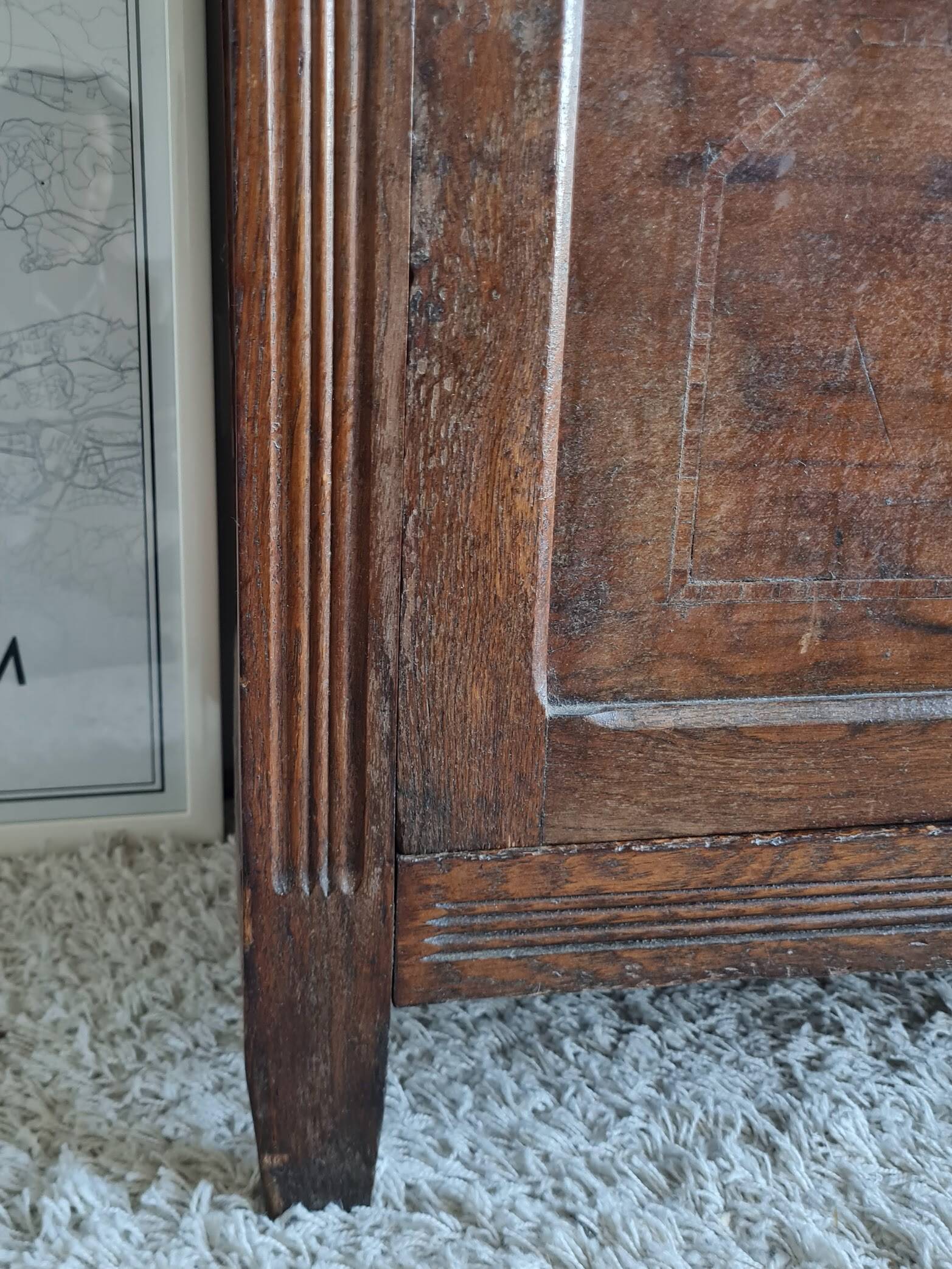 Glass-fronted Parisian wardrobe