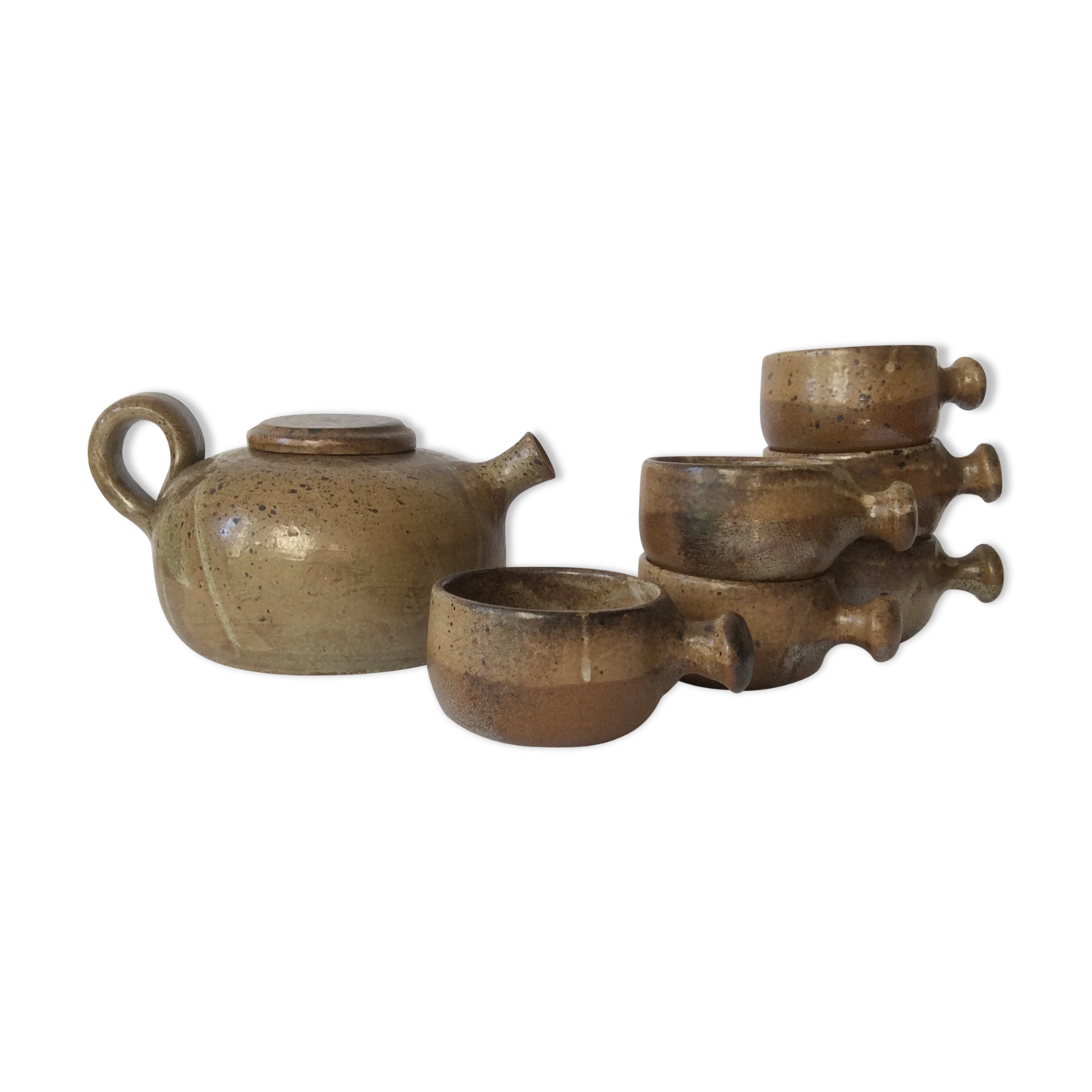 Roland Zobel Les Cyclades Anduze tea set from the 60s