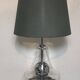 Kinetic glass and metal lamp 1970