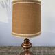 Copper lamp and fabric lampshade from the 70s