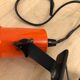 Orange pinch lamp