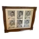 Old photograph of multiple baby portraits