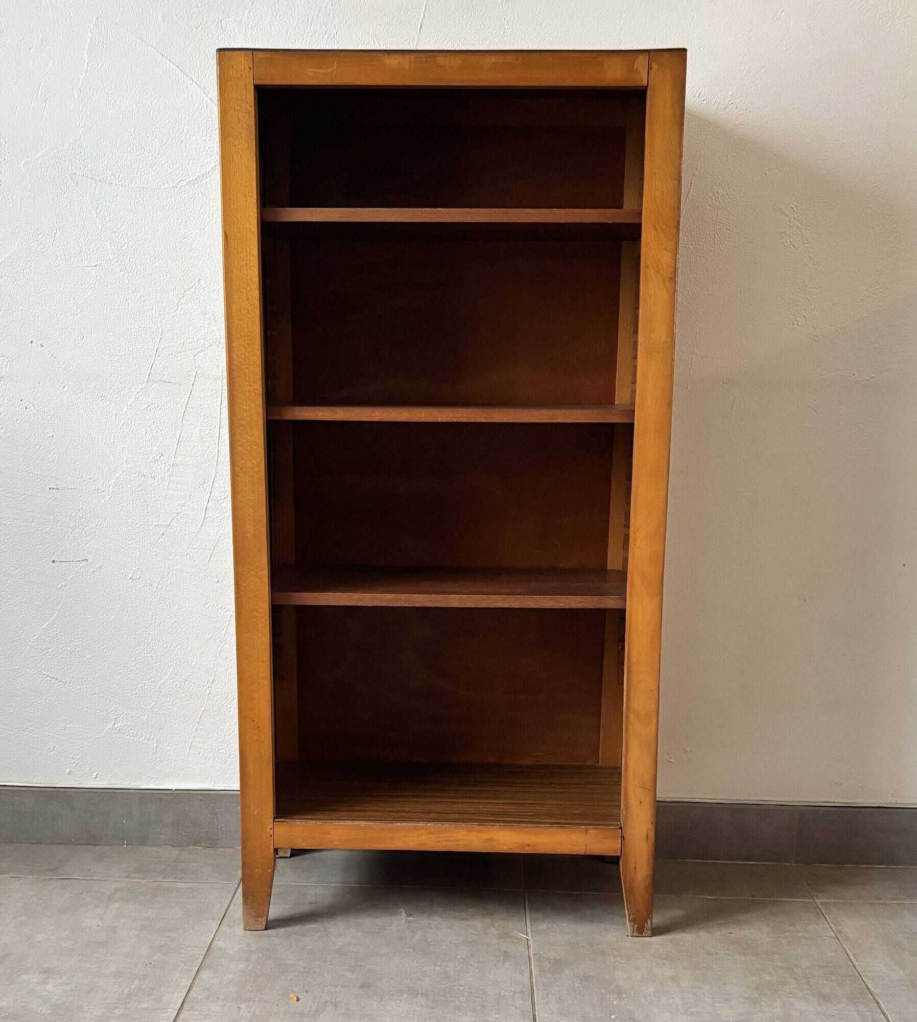 Small vintage oak library - Modular shelves, 1960s
