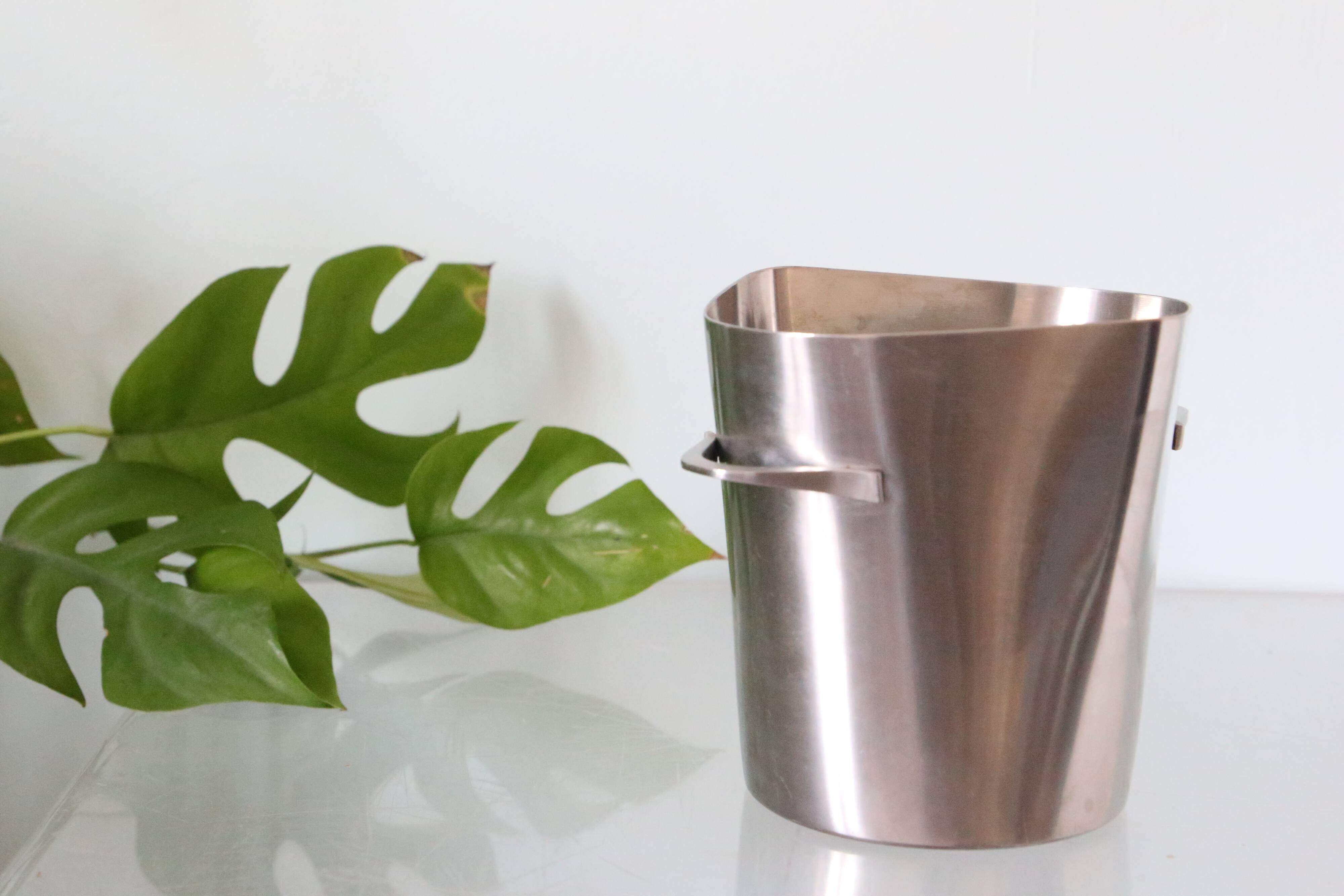 Ice bucket, stainless steel, Letang Remy, 1970