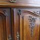 Dessert / Buffet late 19th century with pink-brown marble in Louis XV style