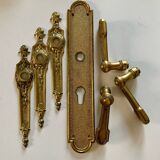 Set of bronze lock elements