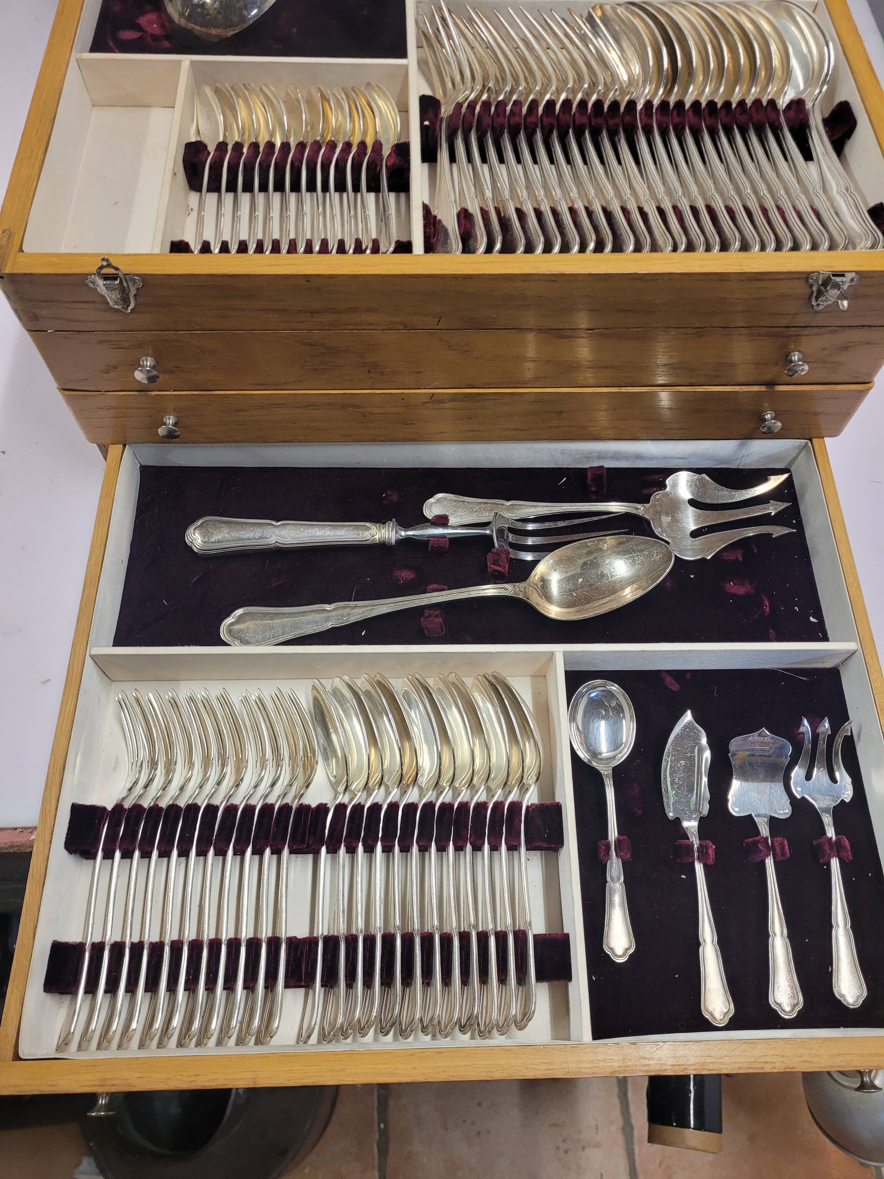 Cutlery set 170 pieces in chrome metal Goldsmith Chrysalia